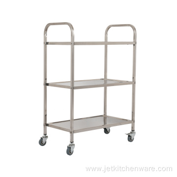 Dismounting Three Tiers Stainless Steel Food Trolley